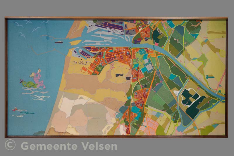 Oude gemeentekaart (in vilt)