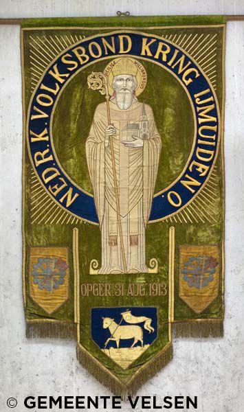 Vaandel van de Nederlandsche Rooms-Katholieke Volksbond, kring IJmuiden-Oost