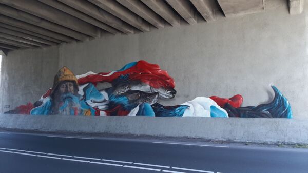 Eerste afbeelding op de Nieuwe street art-werken in IJmuiden pagina