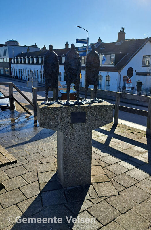 Eerste afbeelding op de Verplaatsing kunstwerk De Kanaalgravers pagina